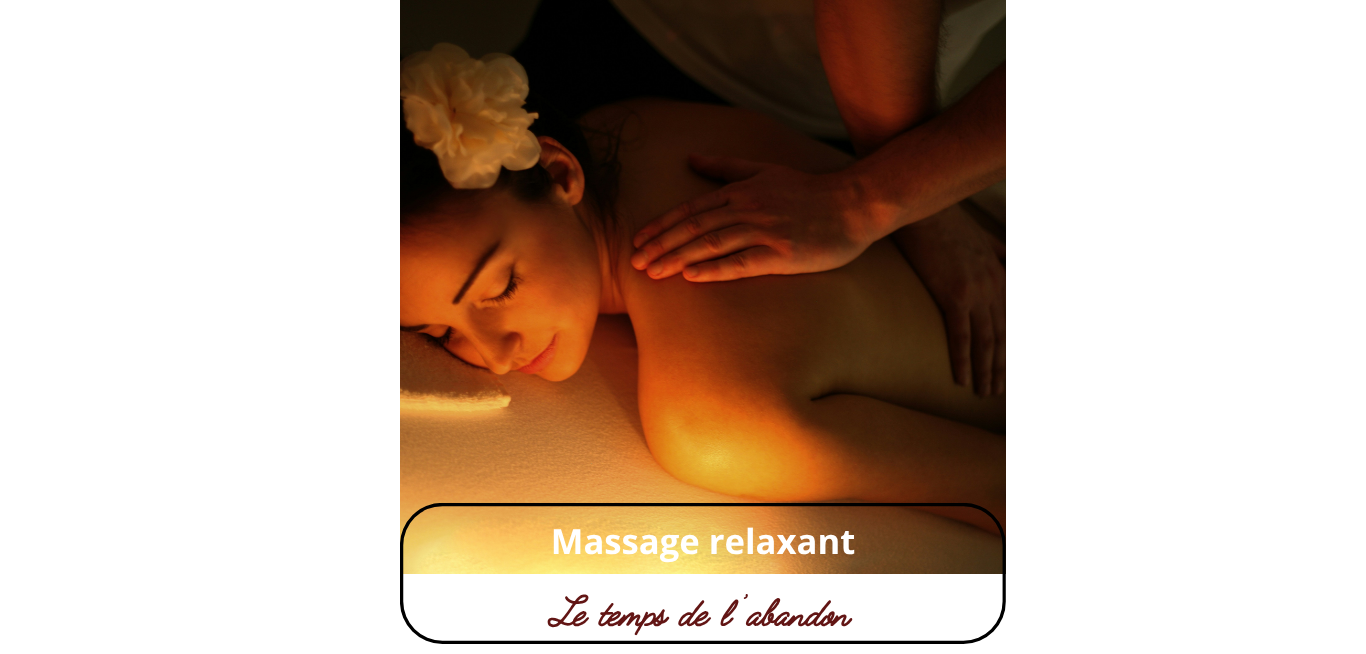 Massage relaxant à l'huile